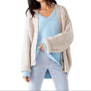 Free People Molly Cable Knit Cardigan